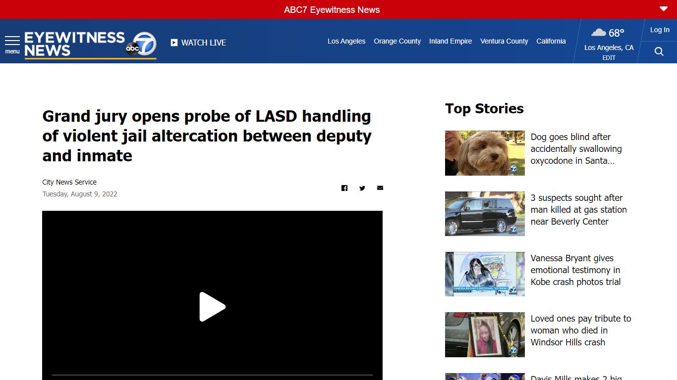 Grand jury opens probe of LASD handling of violent jail altercation ...